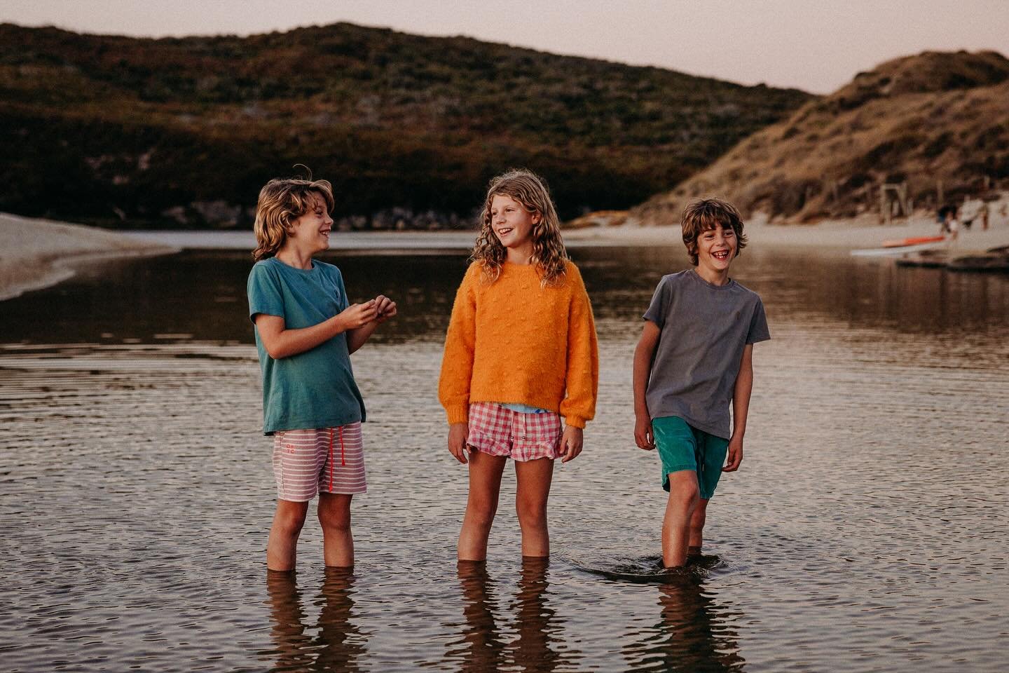 Last night and last light with our 3 kids before the road got closed off to the Margaret River Pro which kicked off today. So who&rsquo;s going to give me some pops of colour this winter during our sessions??! Happy colours, happy kids 😆