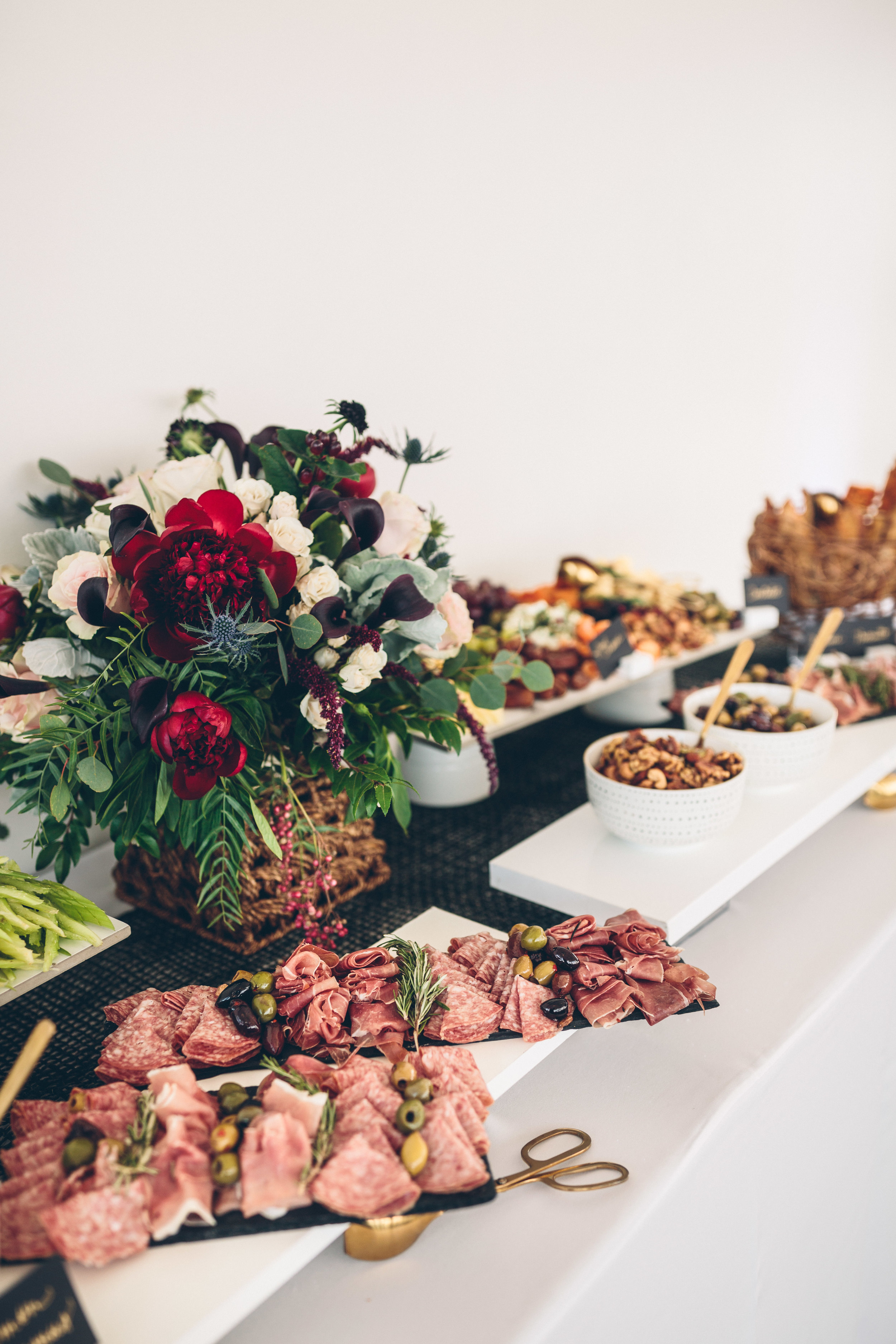 wedding buffet table