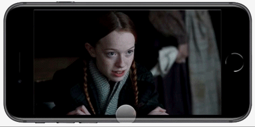 Microinteraction: Watchlist Queue, long press allows user to swipe through individual Watchlists that are recommended by Netflix