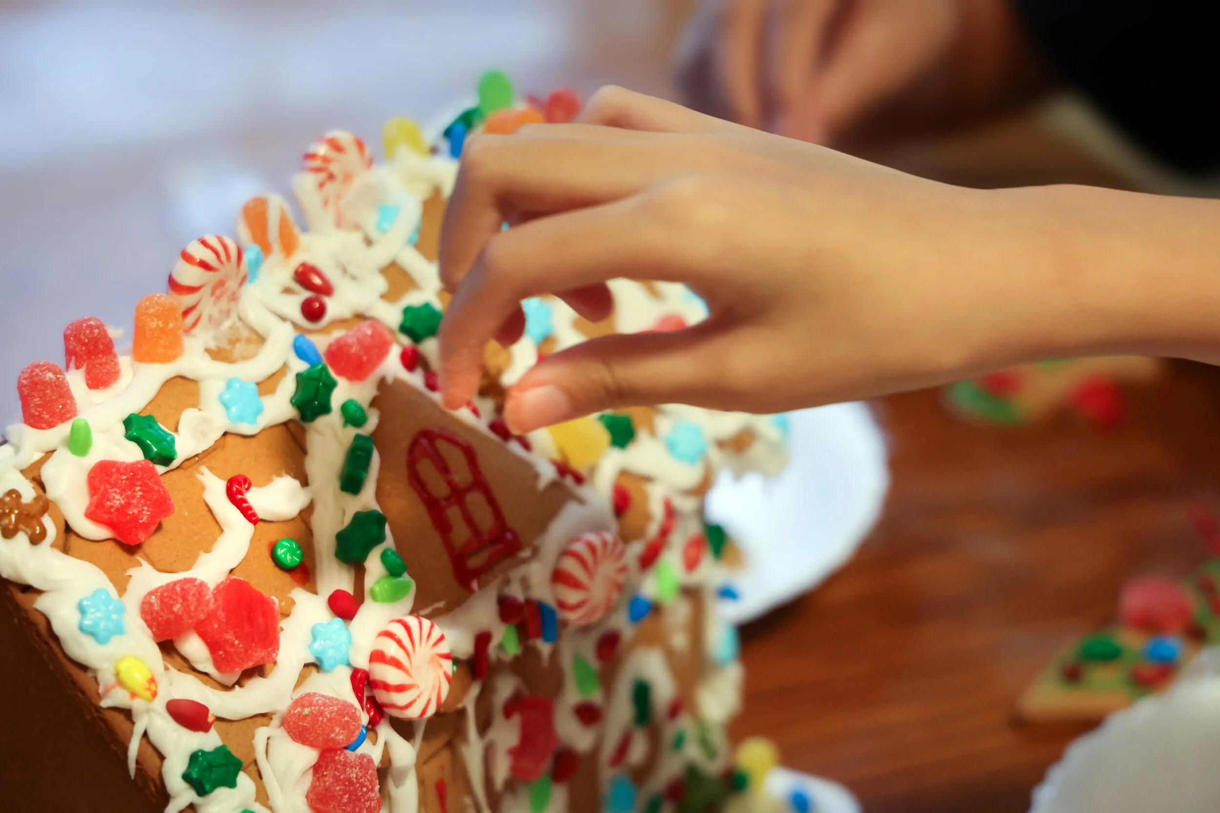 Gingerbread Houses for Kinsley's Unicorn Squad