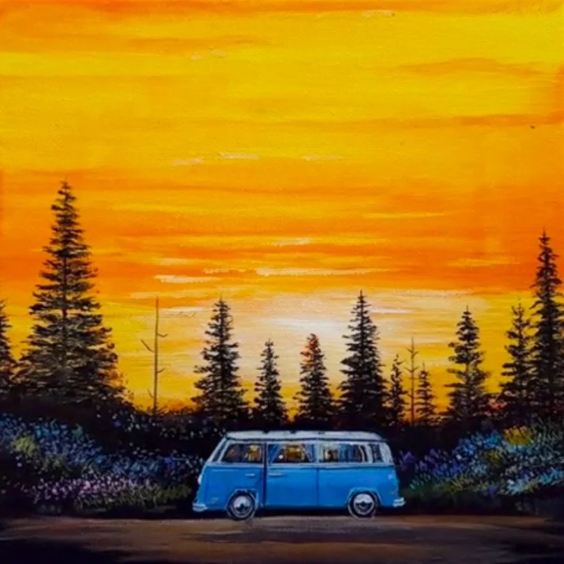 Magic Monday: Road Trip Canvas Painting