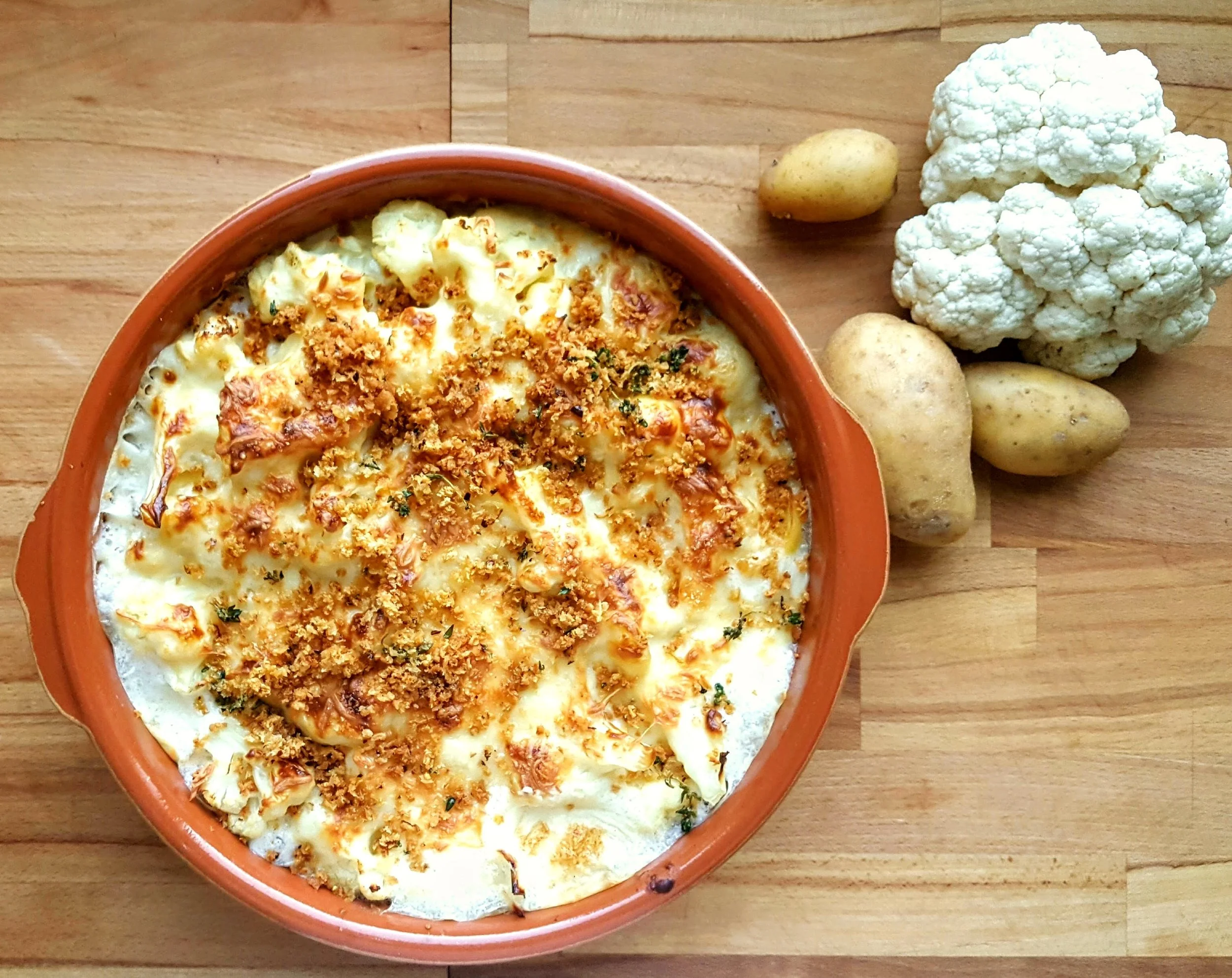 Cauliflower and Potato Gratin