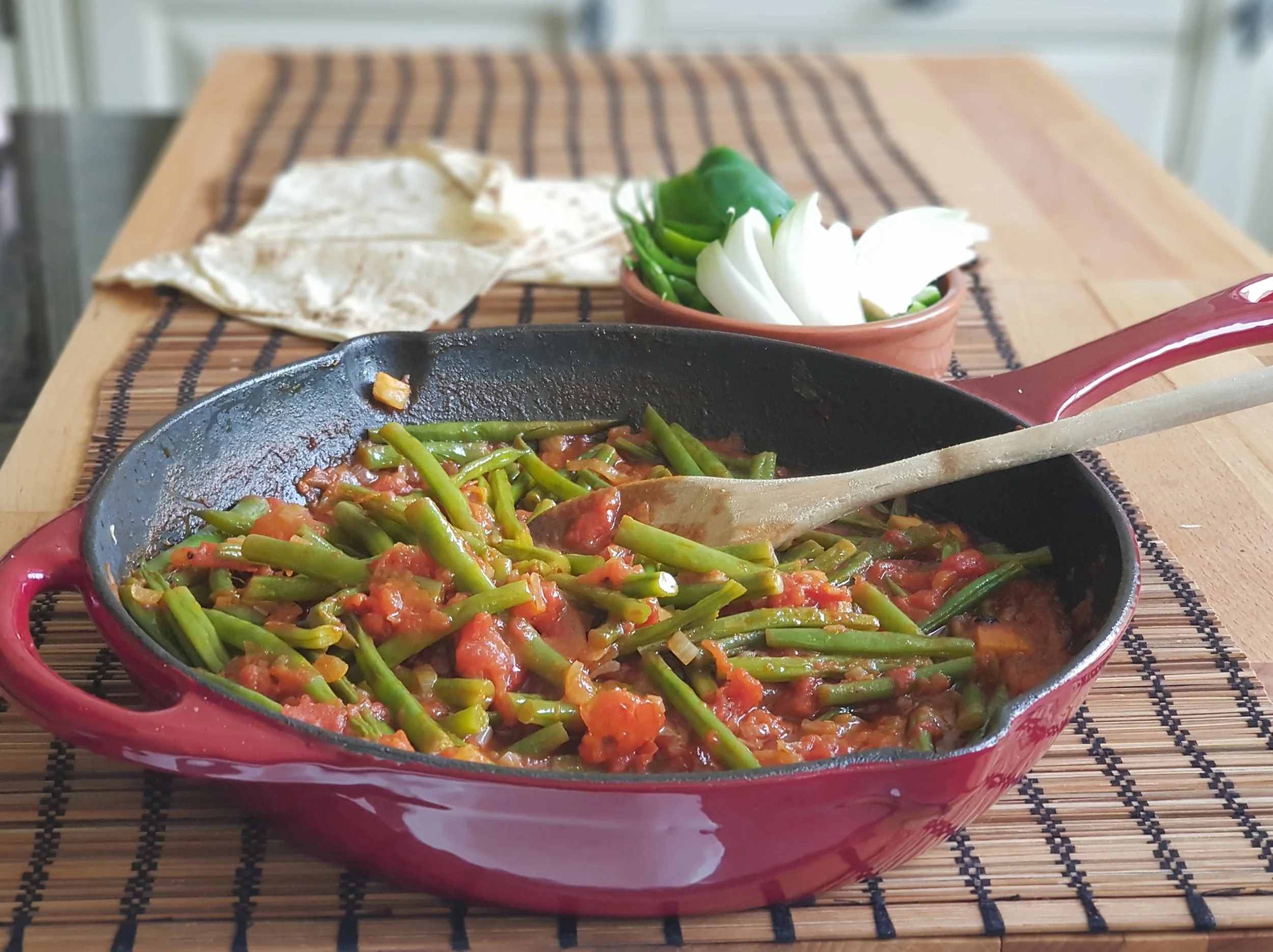 فاصولياء بالزيت