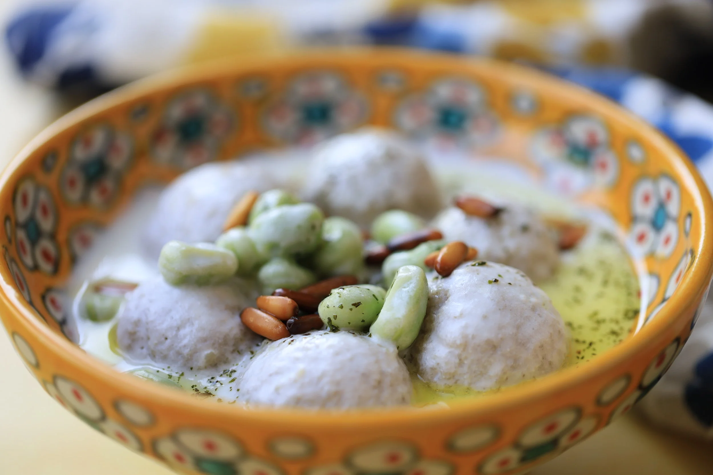 Cheat Kibbeh Balls in Yoghurt Sauce