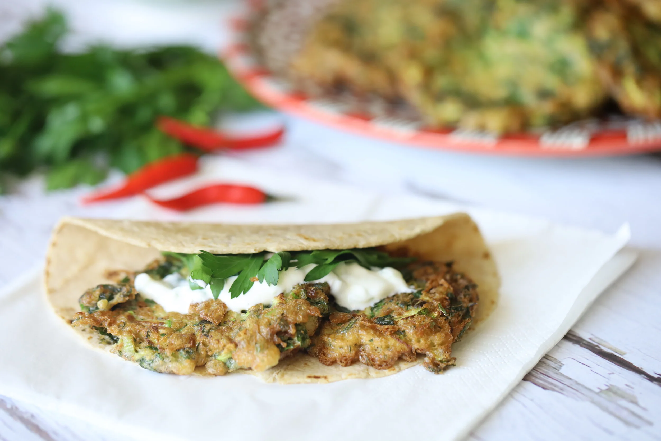 Zucchini and Fresh Herb Ejjeh