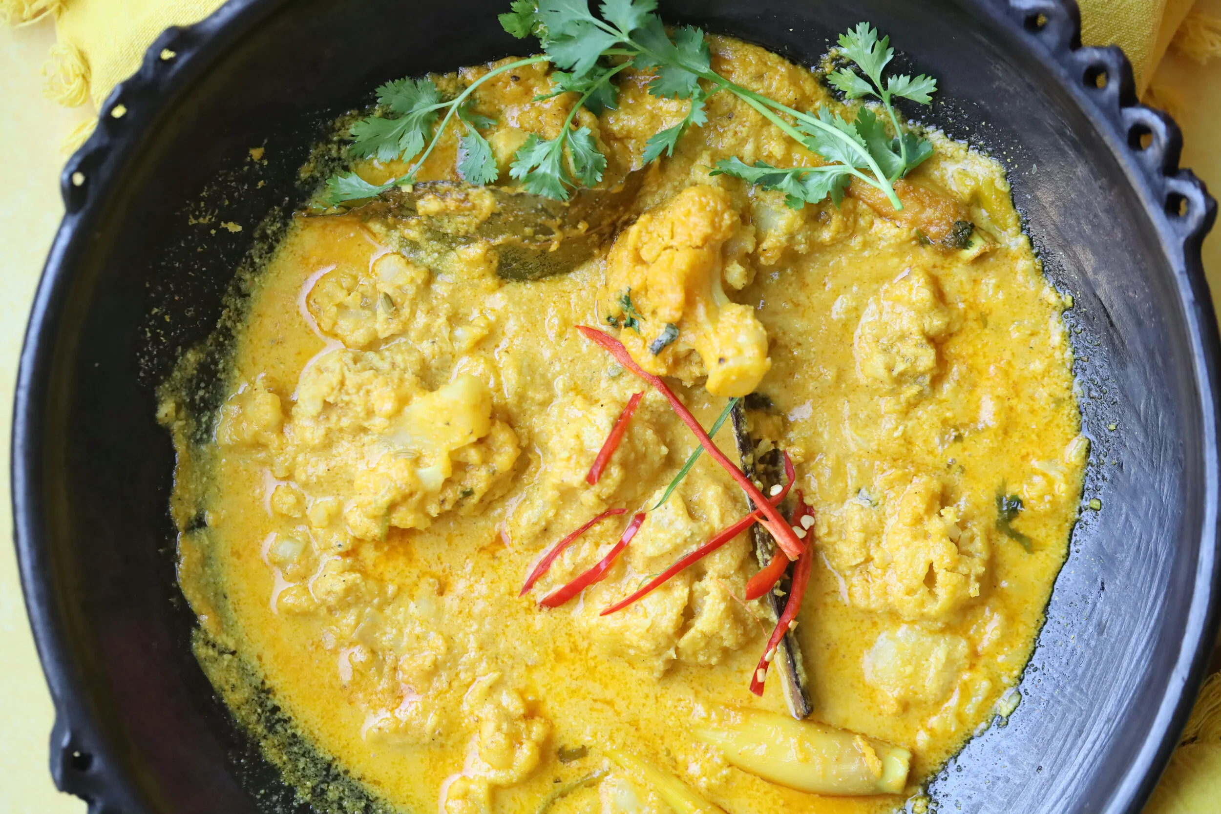 Cauliflower and Potato Coconut Curry