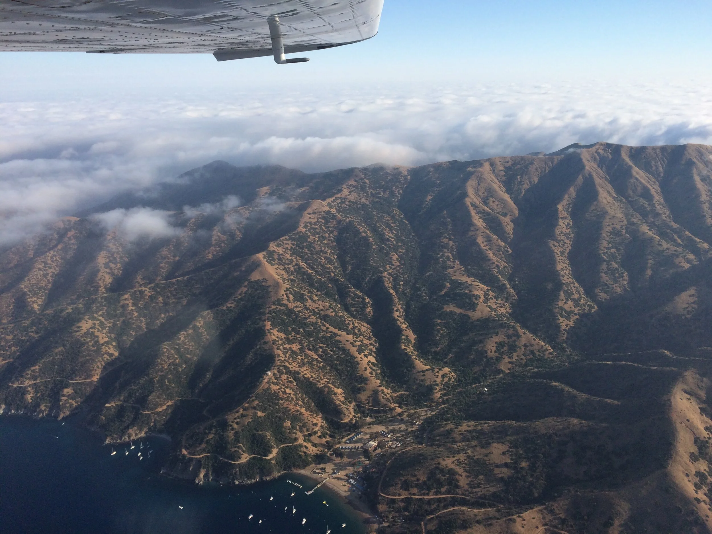Flying to Catalina Island 