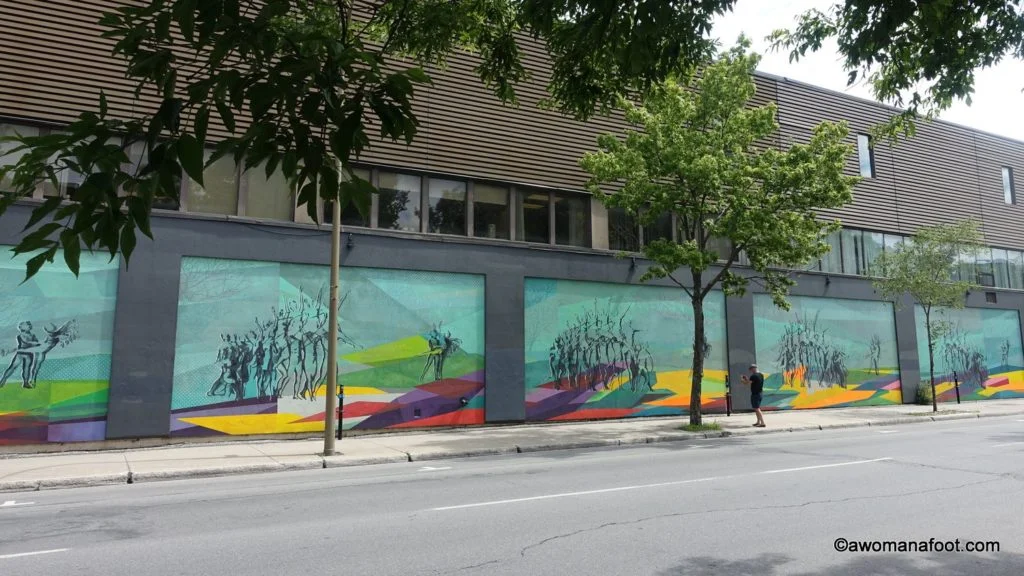 Montreal Street Art: Wander through the streets of Montreal and be awed by the fantastic street art. | Urban art | Murals | Quebec | Canada | Cultural Travel | awomanafoot.com