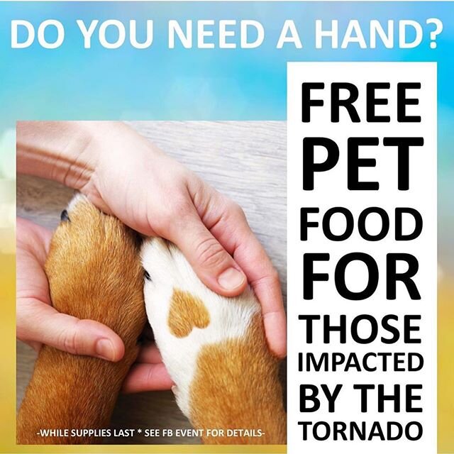 Our friends @baxterbaileycompany are offering help to those impacted by the tornado! If you also have any pet-related goods that you can donate, please drop-off at their East Nashville location! ✌️❤️🐶 #tinybutmighty #nashvillestrong