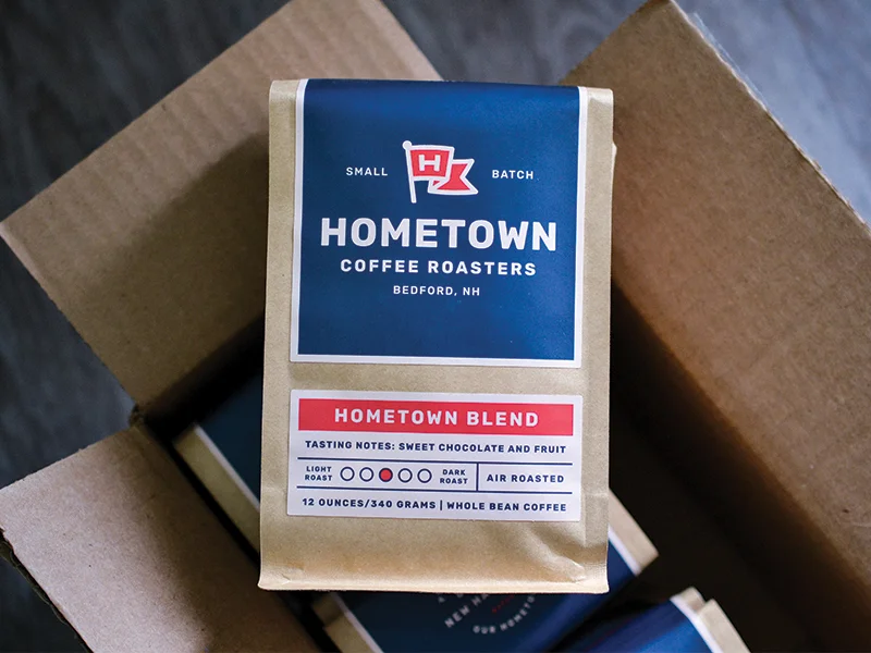 Packaging design for Hometown Coffee Roasters