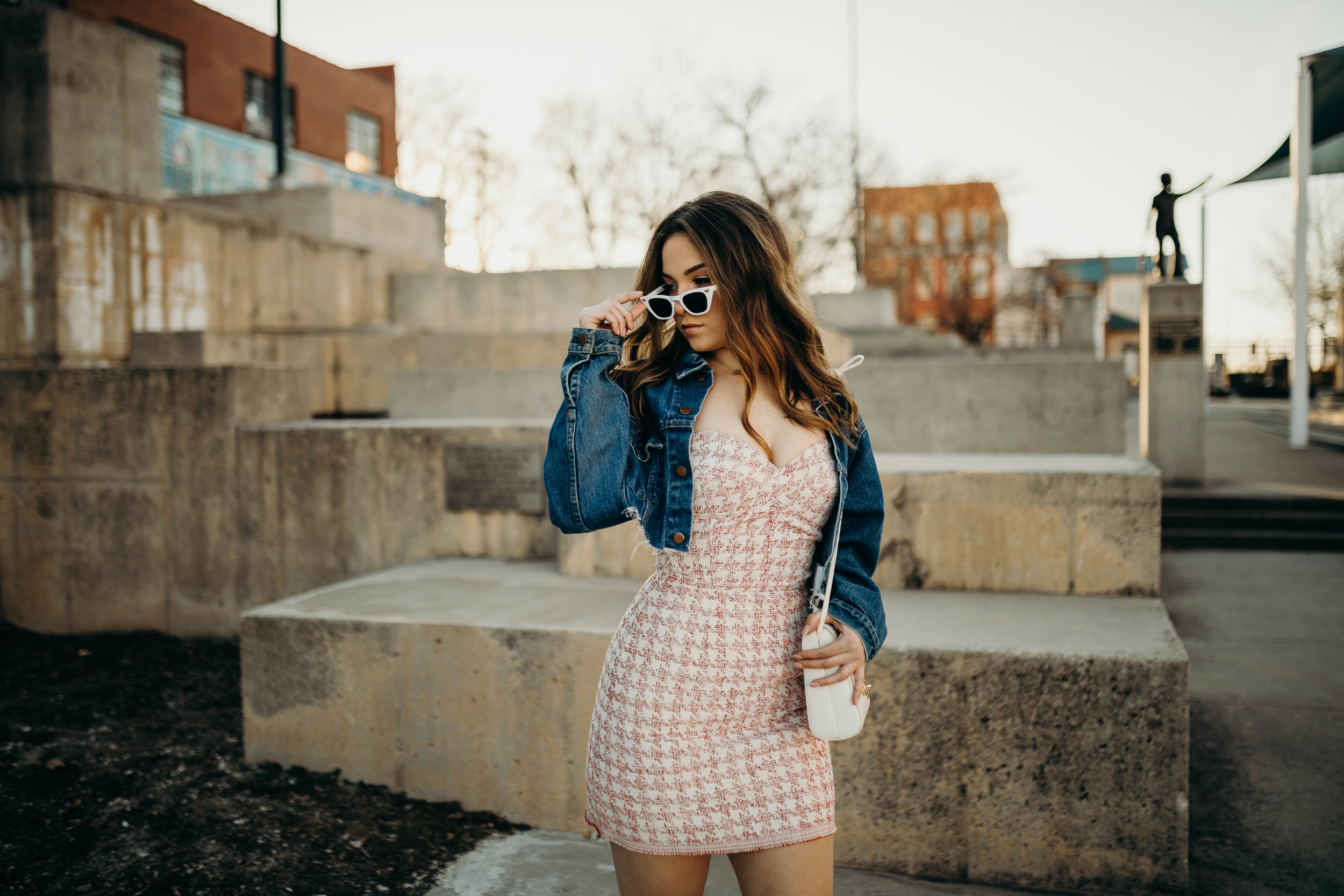 Dress - Sarah Gorden Jacket - Vintage Glasses - Fashion Nova