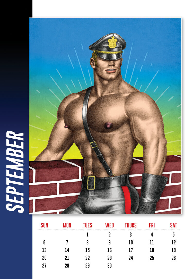 Leather Men Christmas Tree Gay Interest Greeting Card Tom of Finland