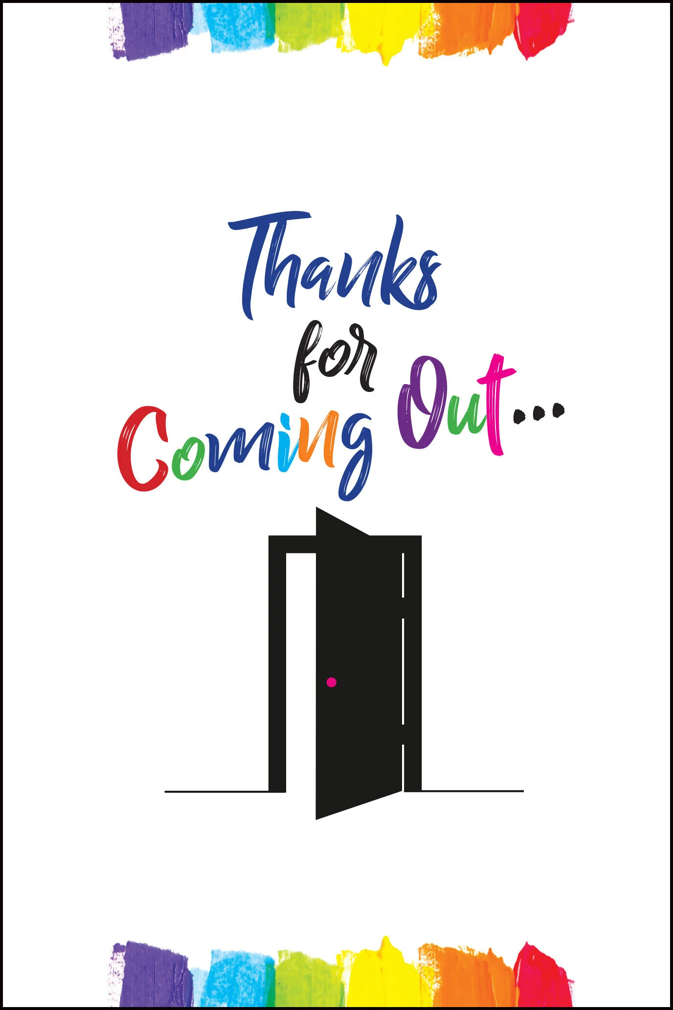 “Coming Out of the Closet” Gay Greeting Card