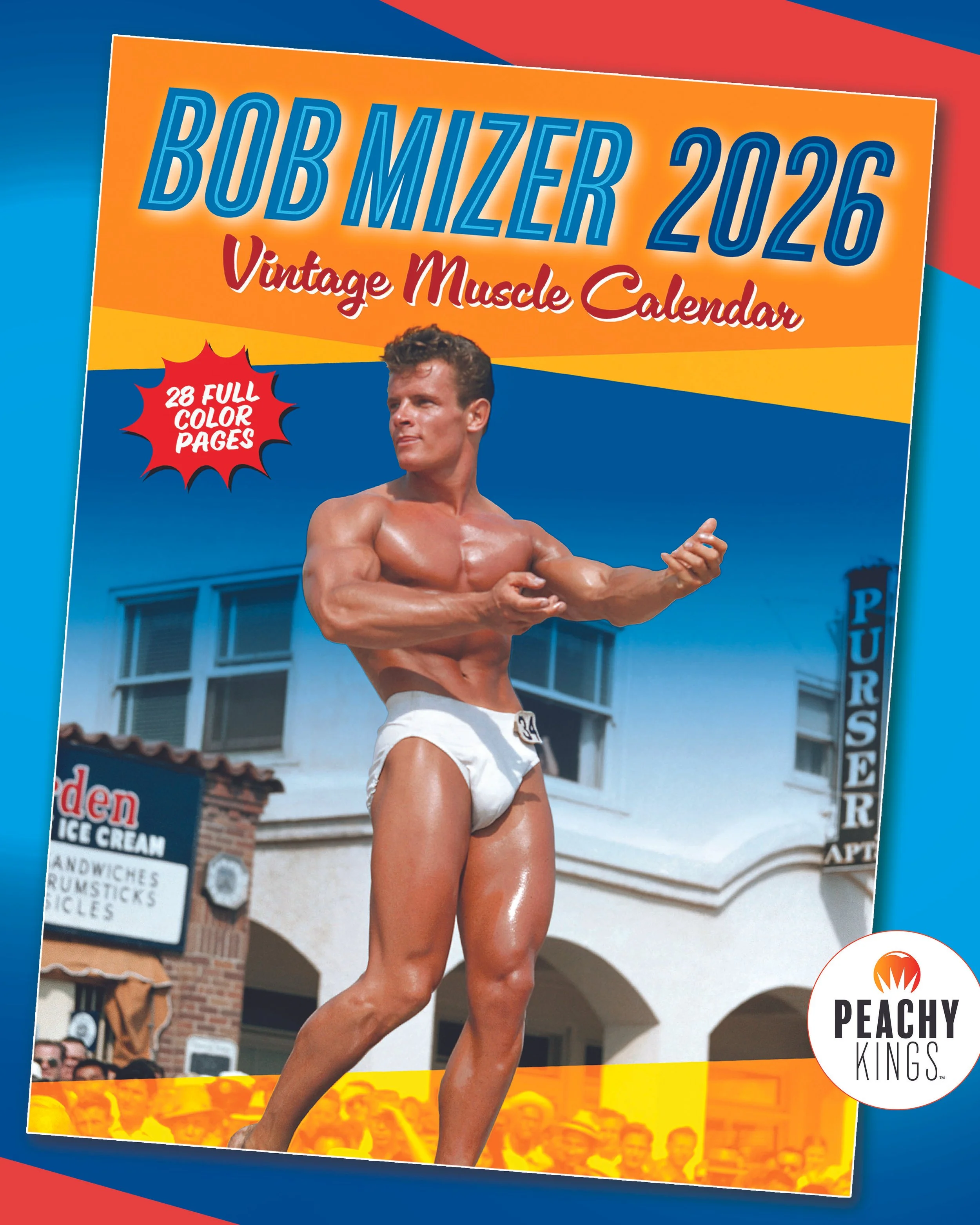 BOB MIZER Mid-Century Muscle Calendar (vintage gay, Physique Pictorial)