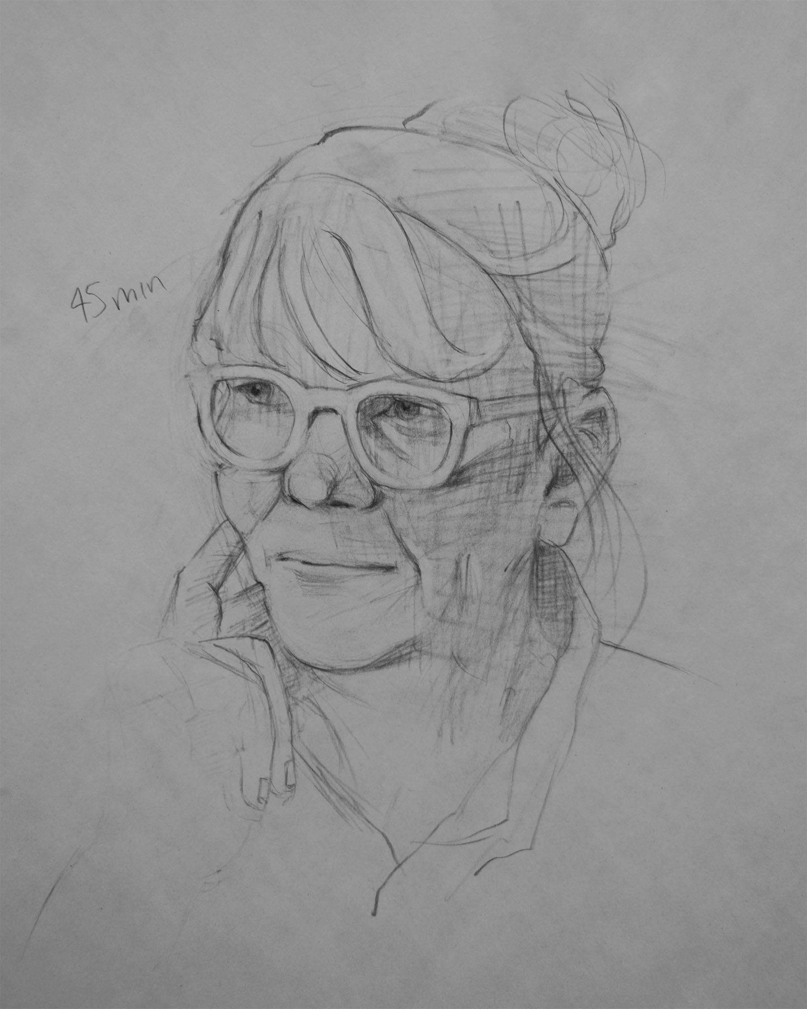 Portrait Drawing 4 - 45 mins