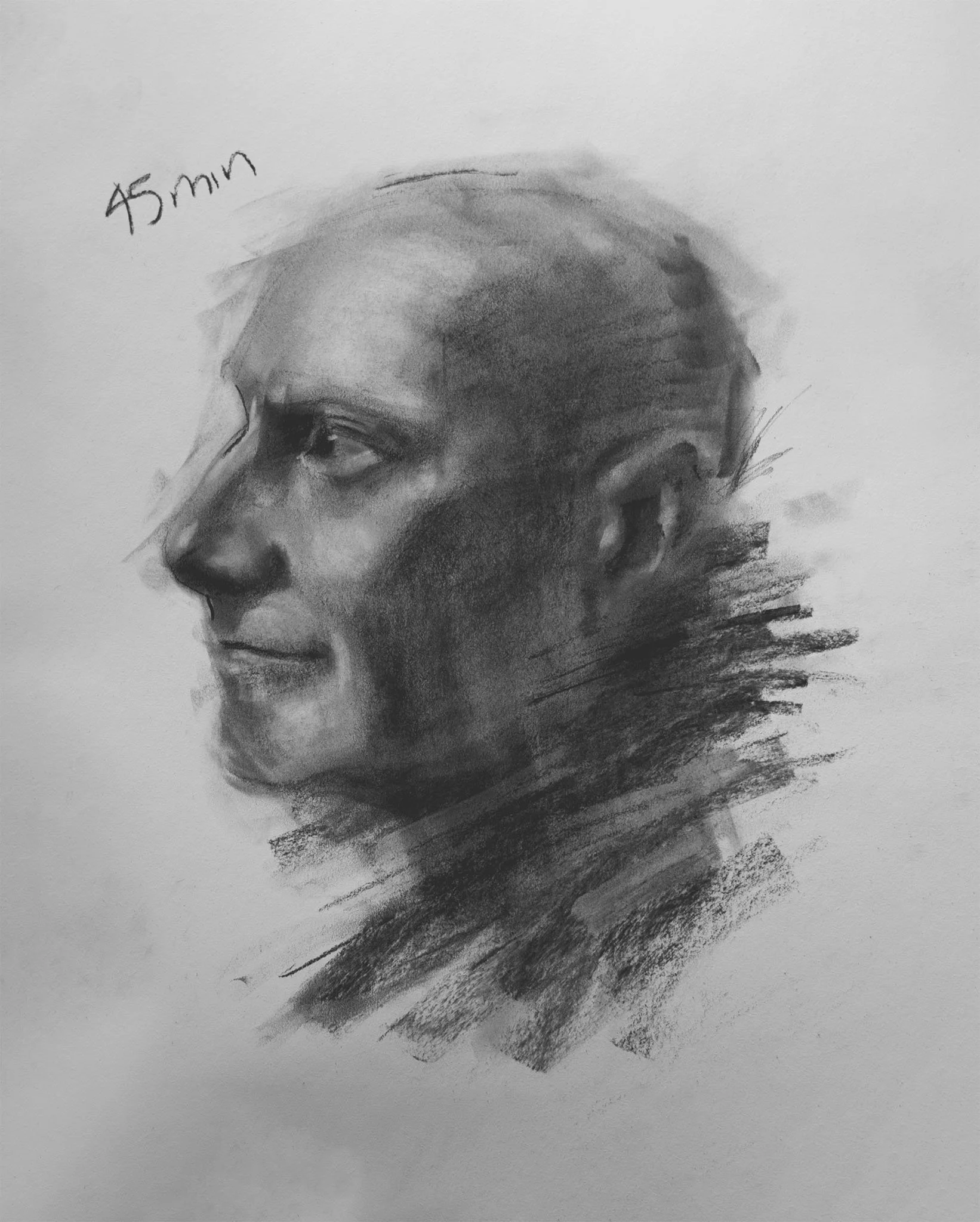 Portrait Drawing 5 - 45 mins