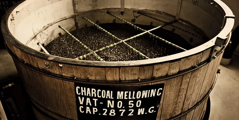 Ten foot deep vats of Sugar Maple Charcoal are used as part of "Lincoln County Process" to filter Jack Daniel's. It is this step that differentiates Tennessee Whiskey from Bourbon.