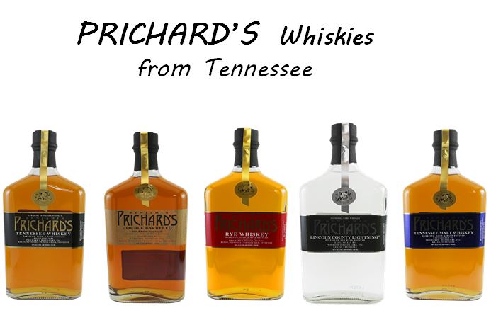 Prichard's line of Whiskies 