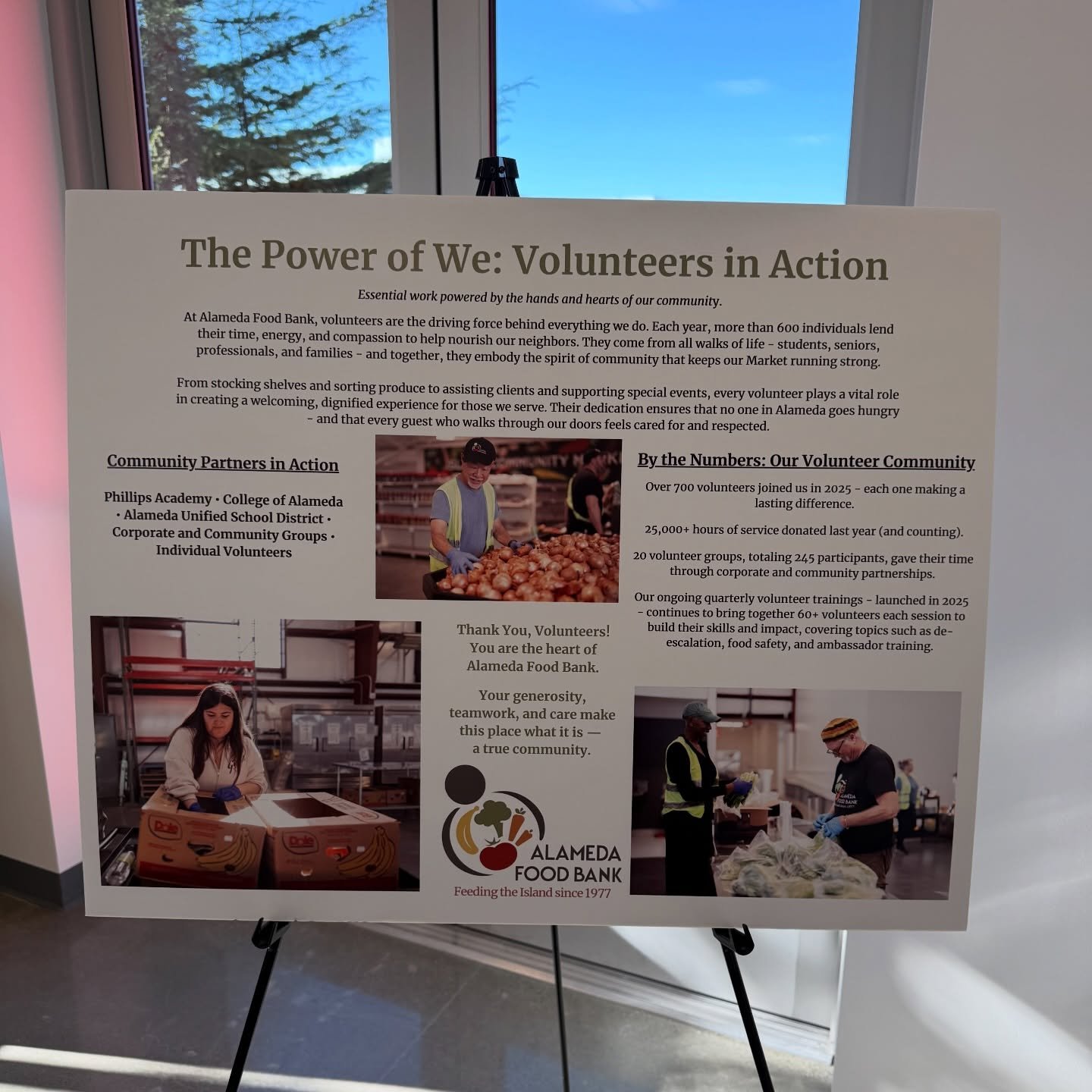 Come check out the Alameda Food Bank!  Open house till 1pm! #feedthepeople #community #alameda #foodbank