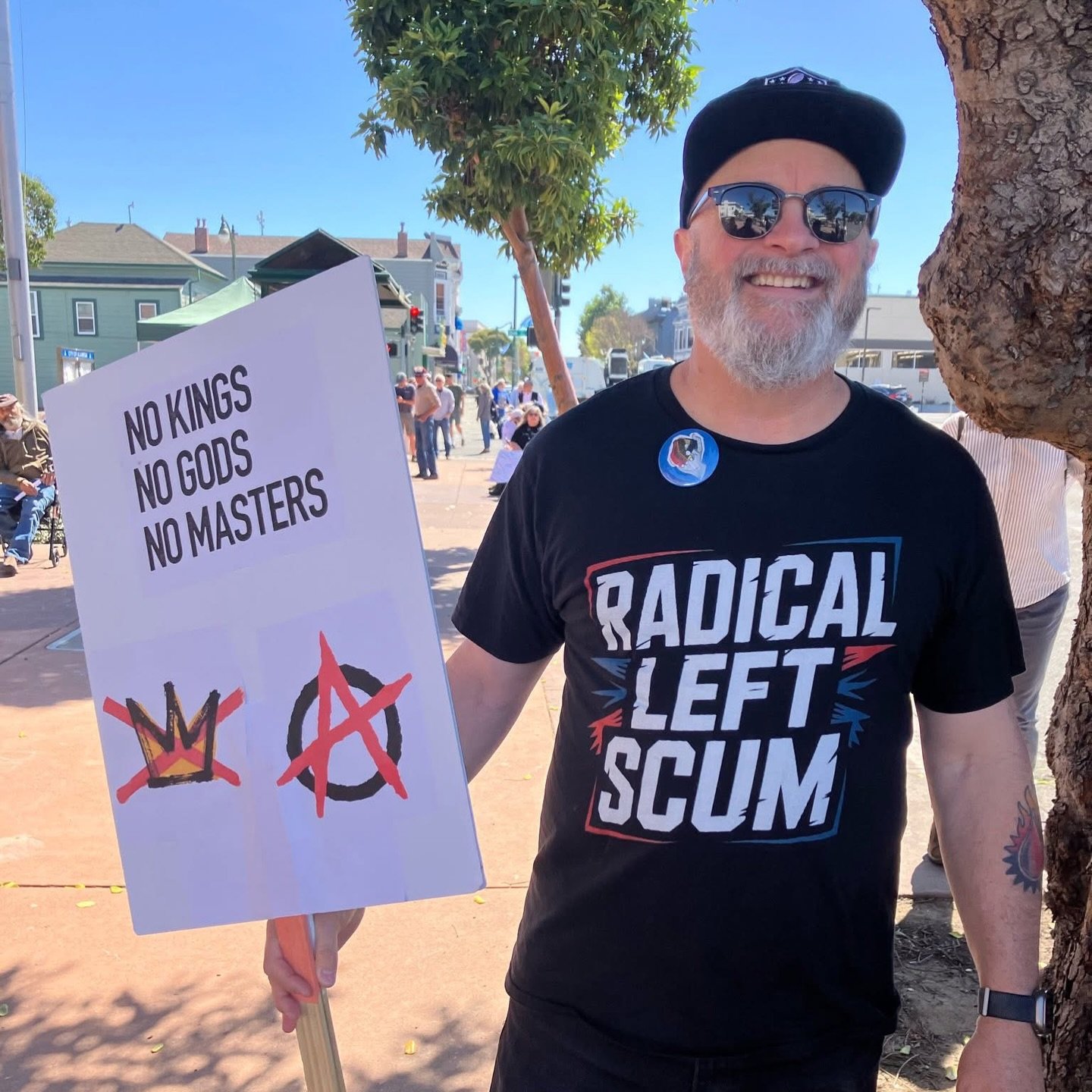 I am that Radical Left Scum you were warned about! #nokings #anarchy #antifa #fyp #leftist