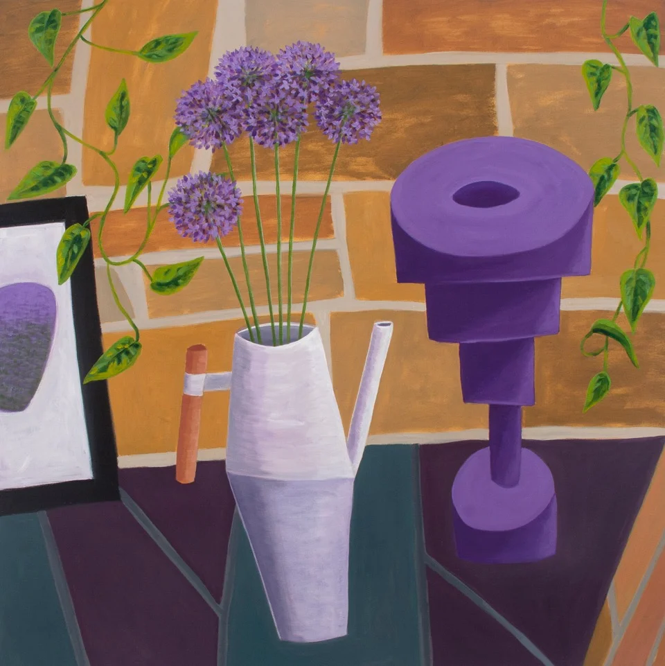 Purple Play, 2017, oil on canvas