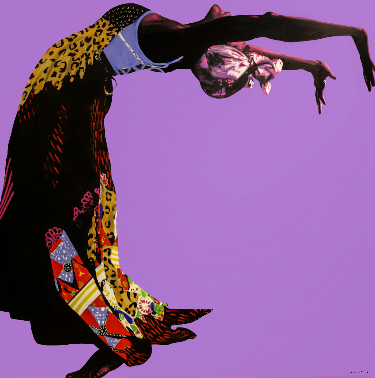 Dawn Okoro, Roshi, mixed media, 2018