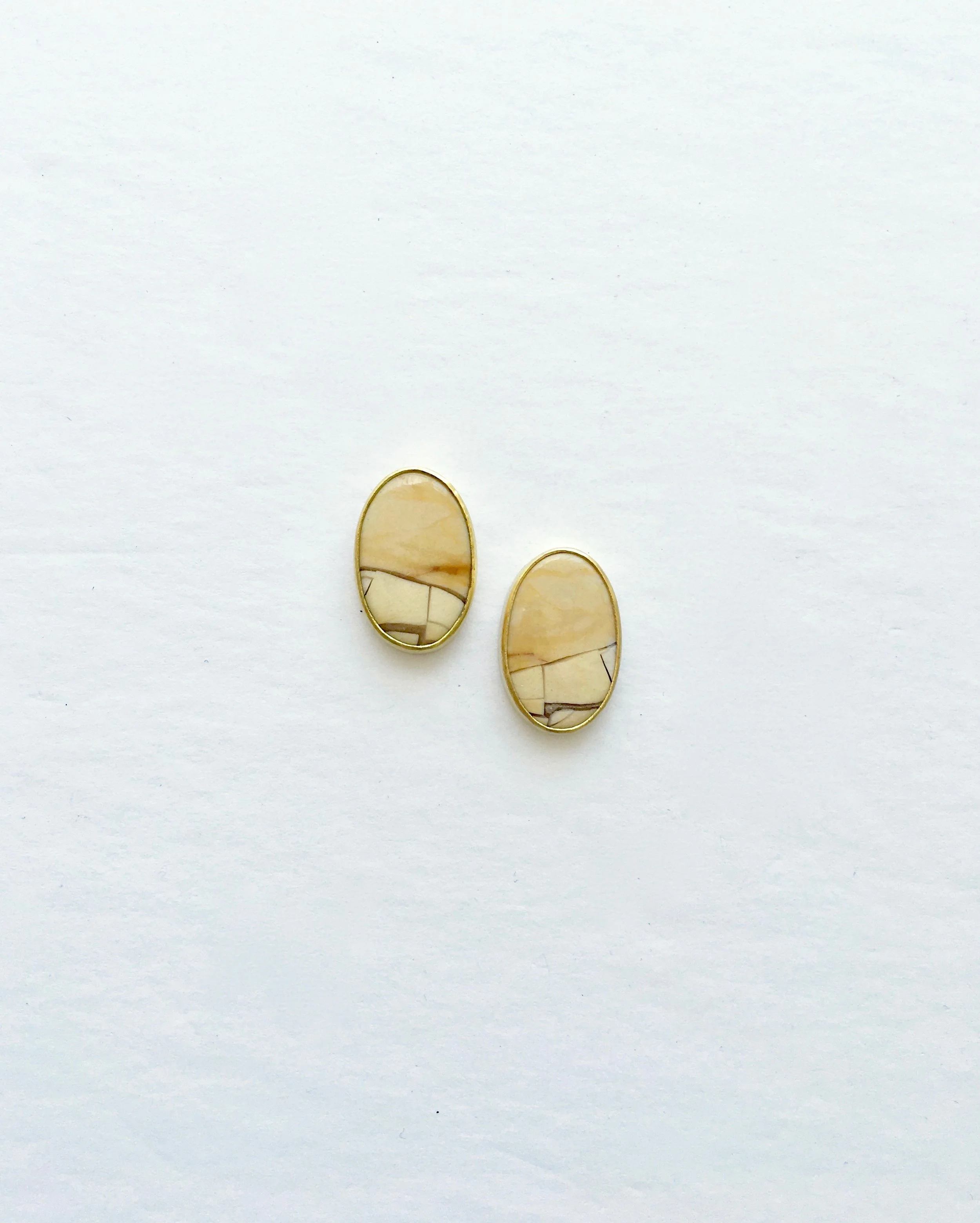 One Of A Kind Brecciated Mookaite Studs