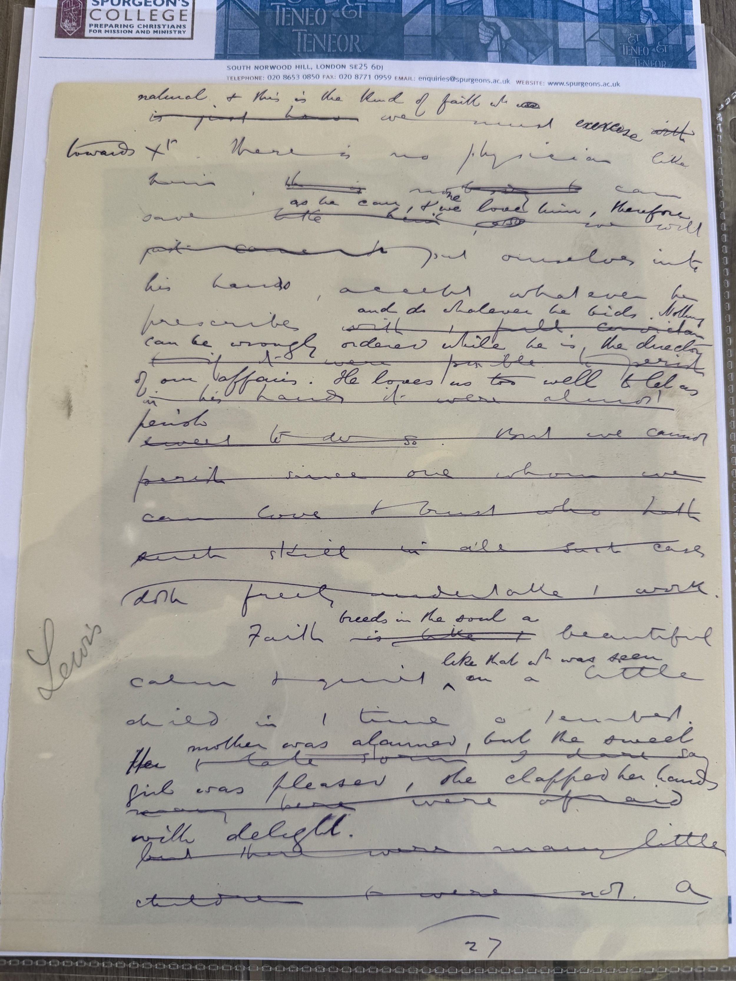 HEAVENLY AMENDED SPURGEON MANUSCRIPT - Ephesians 2:8 "Faith- What is it? How can it be Obtained"
