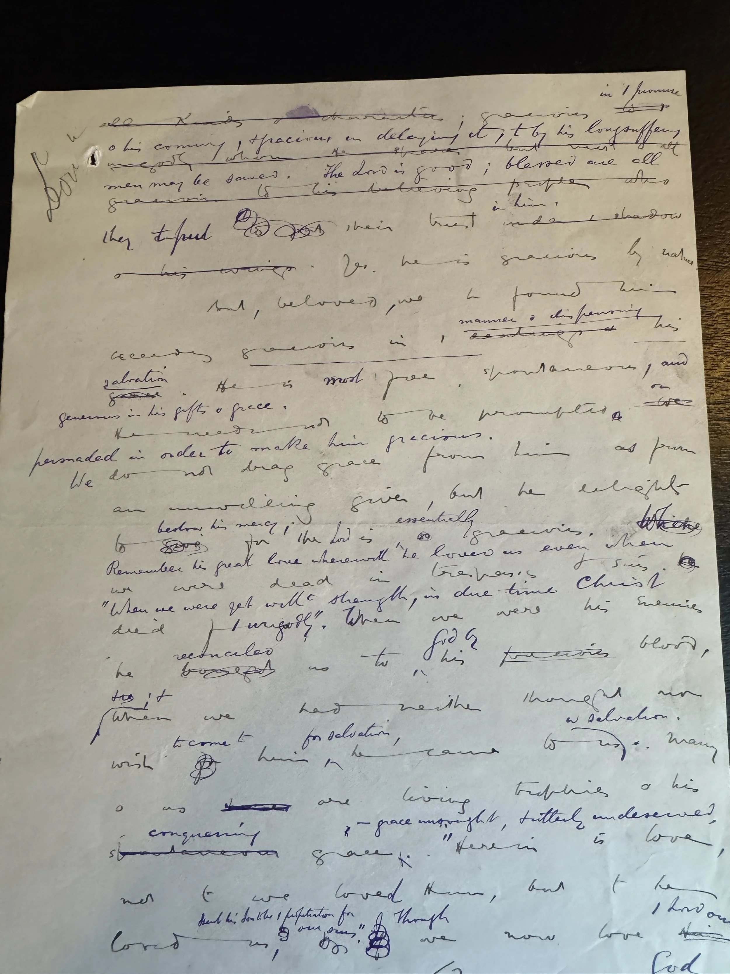 HEAVILY AMENDED SPURGEON MANUSCRIPT - 1 Peter 2:3 "The Test of Taste"