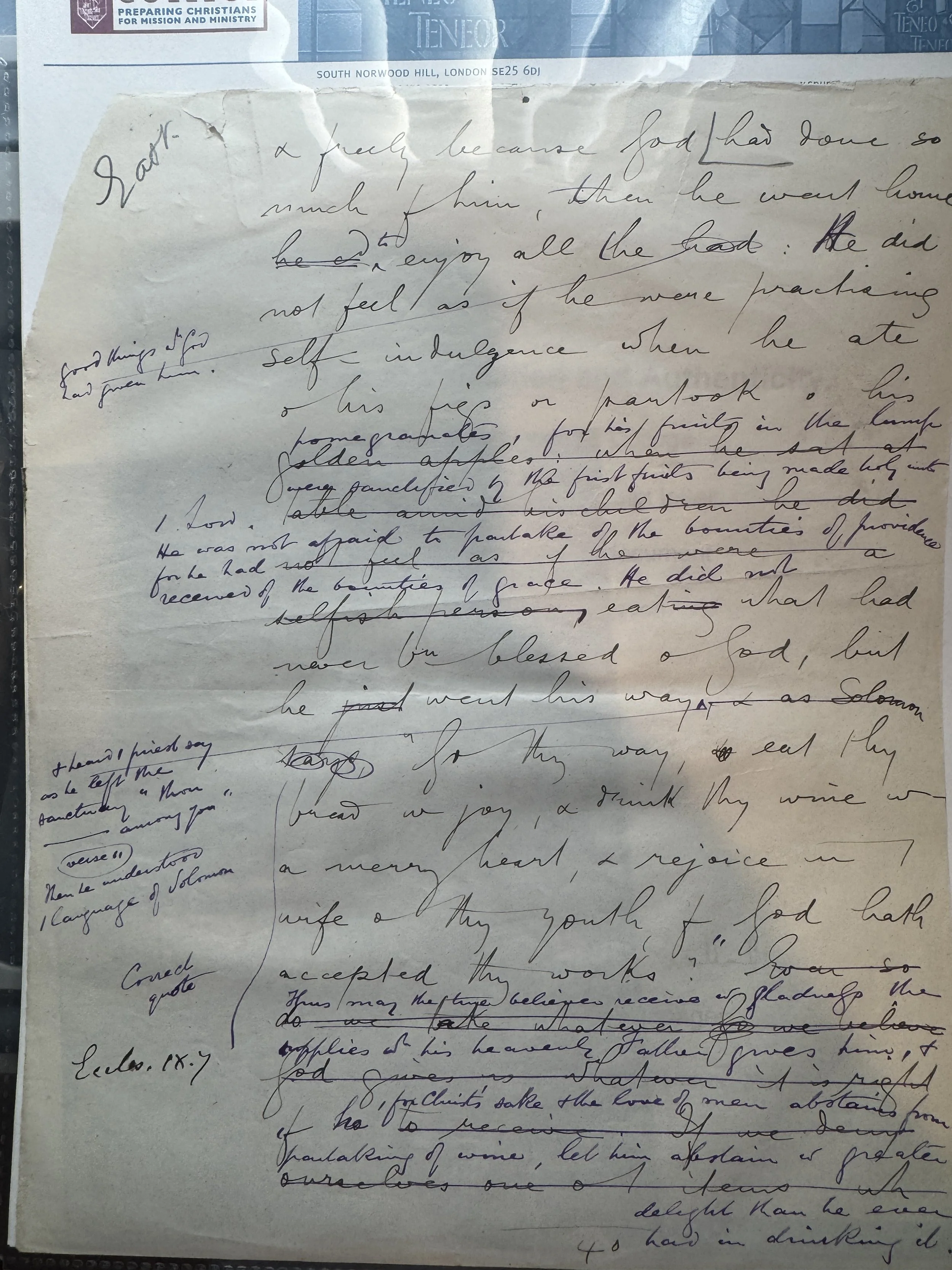 VERY HEAVILY AMENDED SPURGEON MANUSCIPT - Acts 2:1 "PENTECOST"