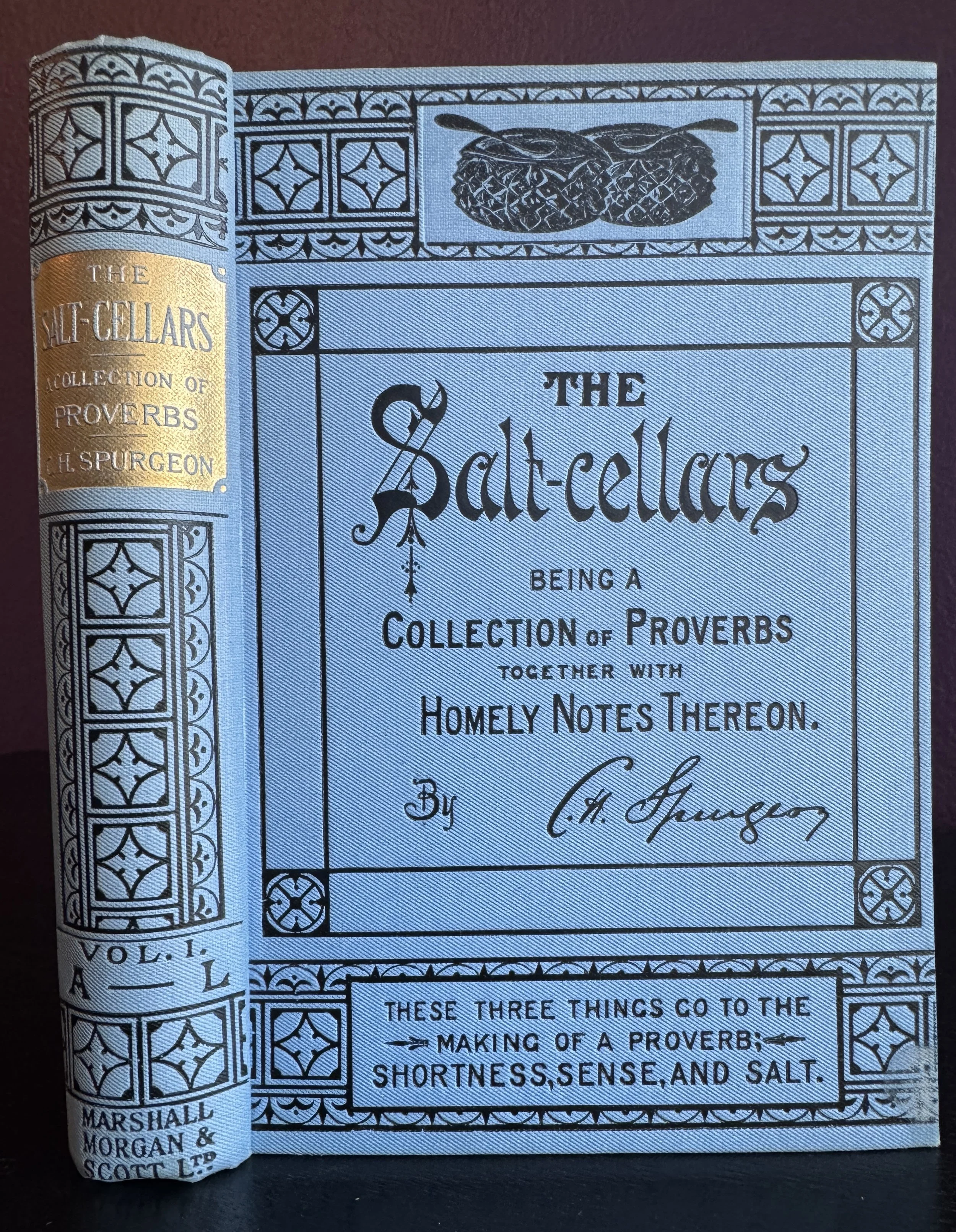 Spurgeon - The Salt -Cellars - Collection of proverbs.   Circa 1890 - RARE