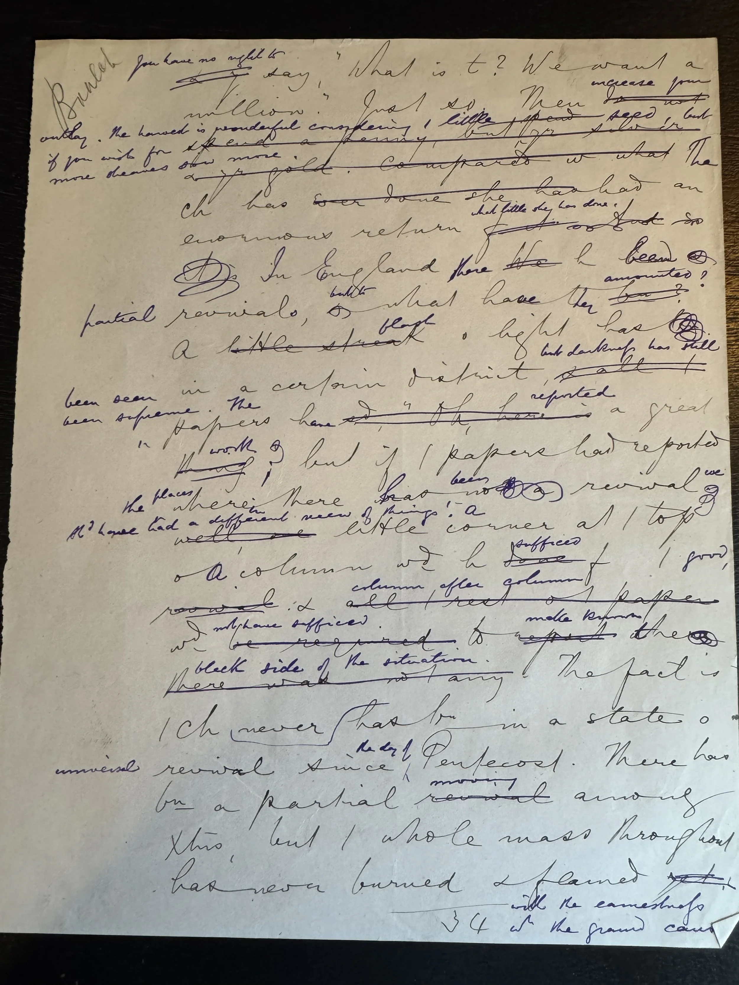 HEAVILY AMENDED SPURGEON MANUSCRIPT  - LUKE 5:5 "AT THY WORD!"