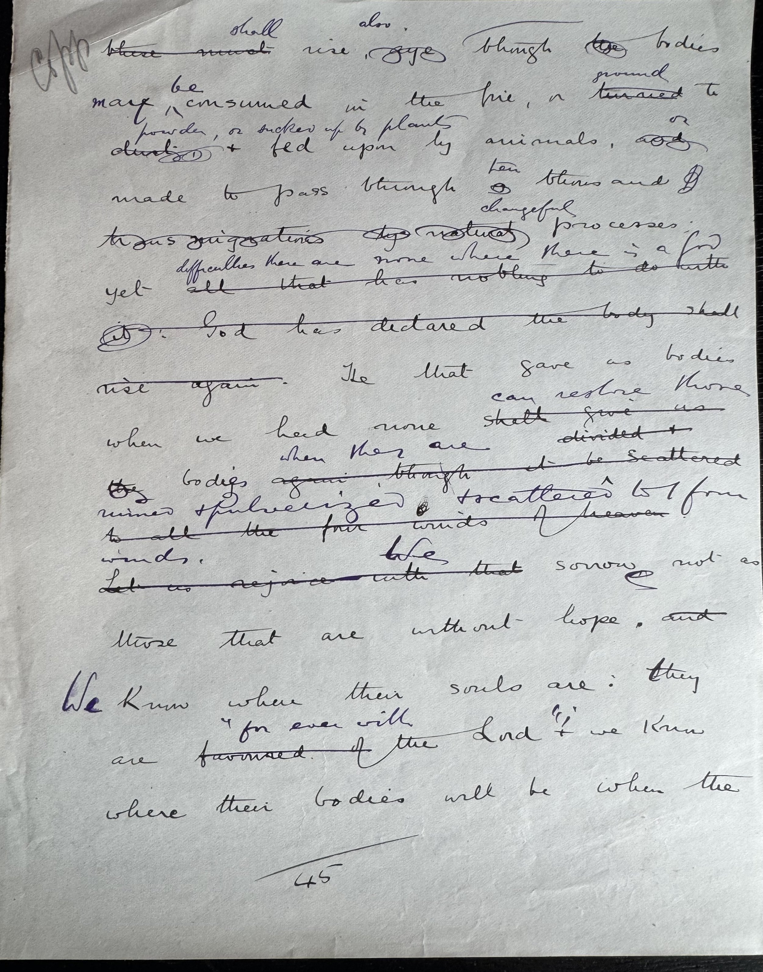 HEAVILY AMENDED SPURGEON MANUSCRIPT - Phil. 3:10 The Power of His Resurrection