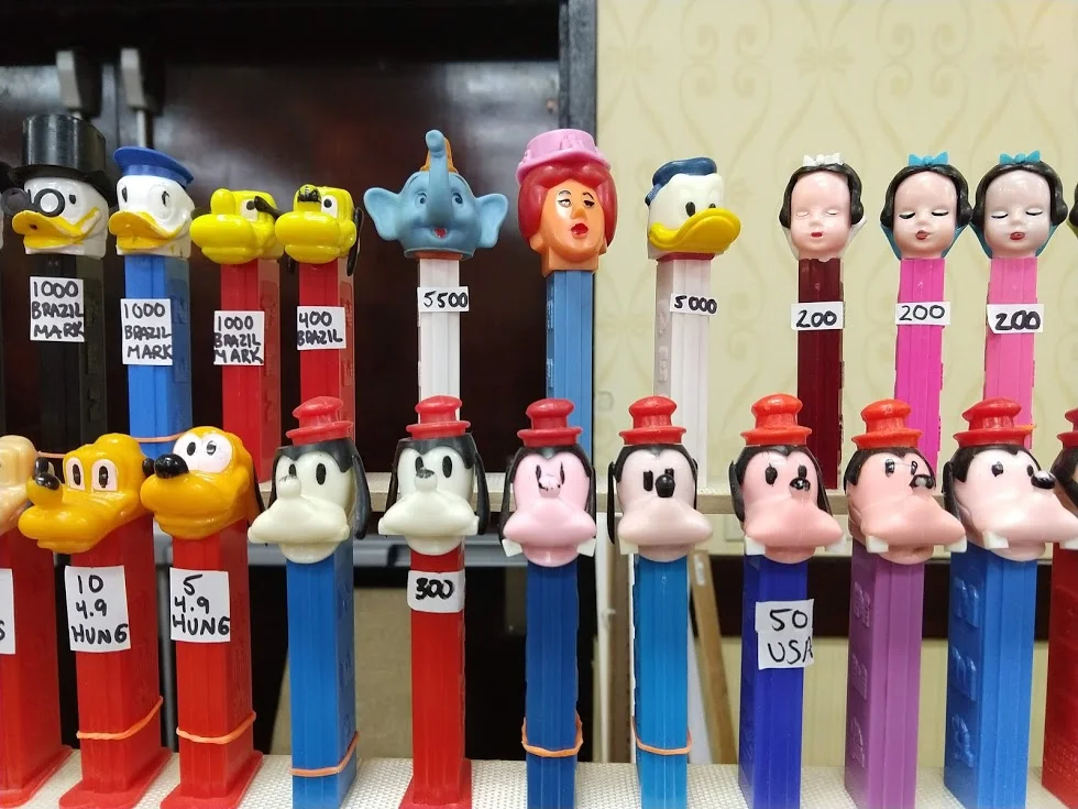 The rare, and expensive, Dumbo prototype dispenser, yours for only $5500. Too expensive? How about the Donald Duck for $5000?