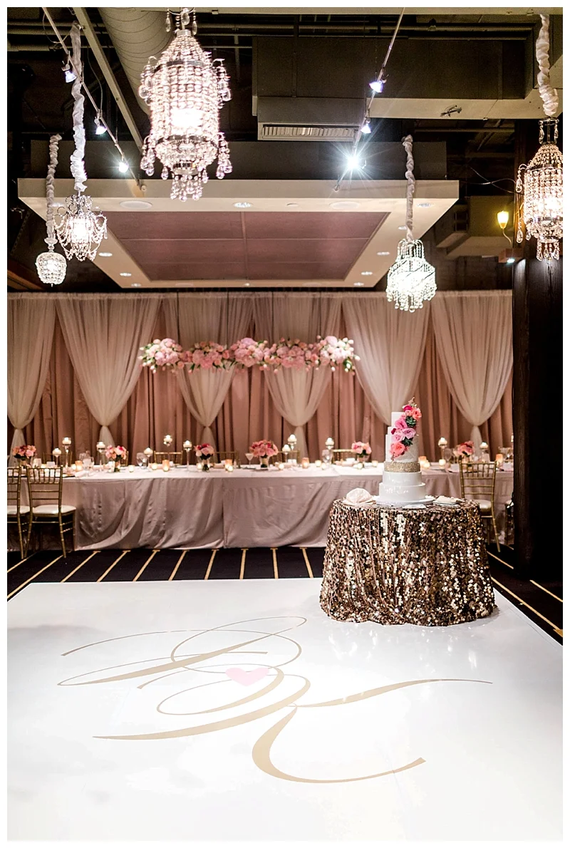 backdrop head table draping champagne drapes.jpg