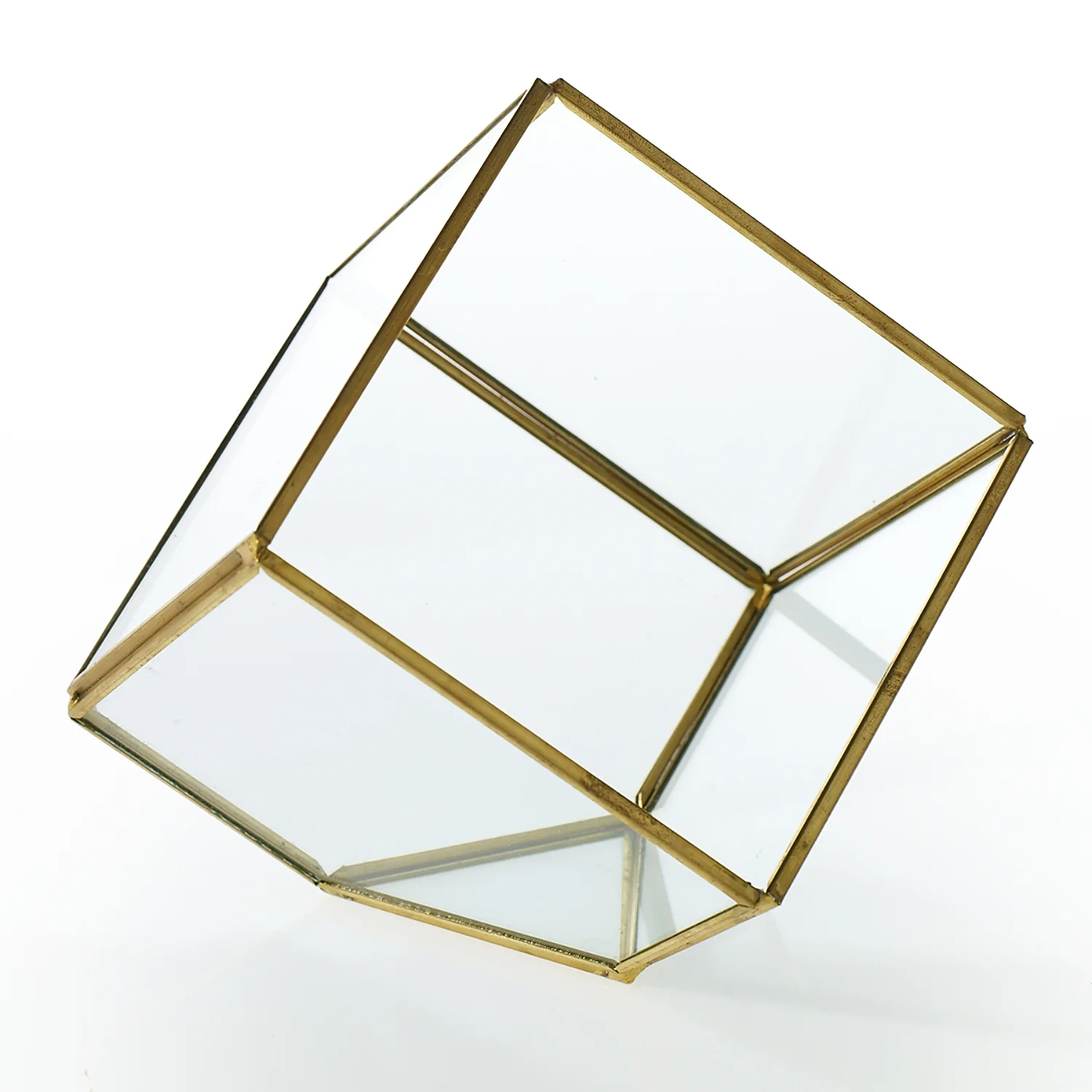 Gold Geo Display Box : Candle Holder (large) - 6.5'' x 4.25'' x 7'' .jpg