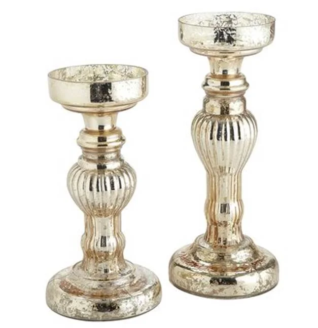 Gold Mercury Glass Pillar Candle Holder.jpg
