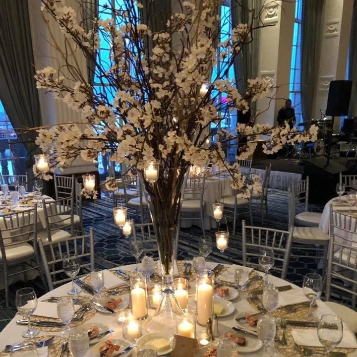 cream+cherry+blossom+centerpiece+hanging+votives.jpg