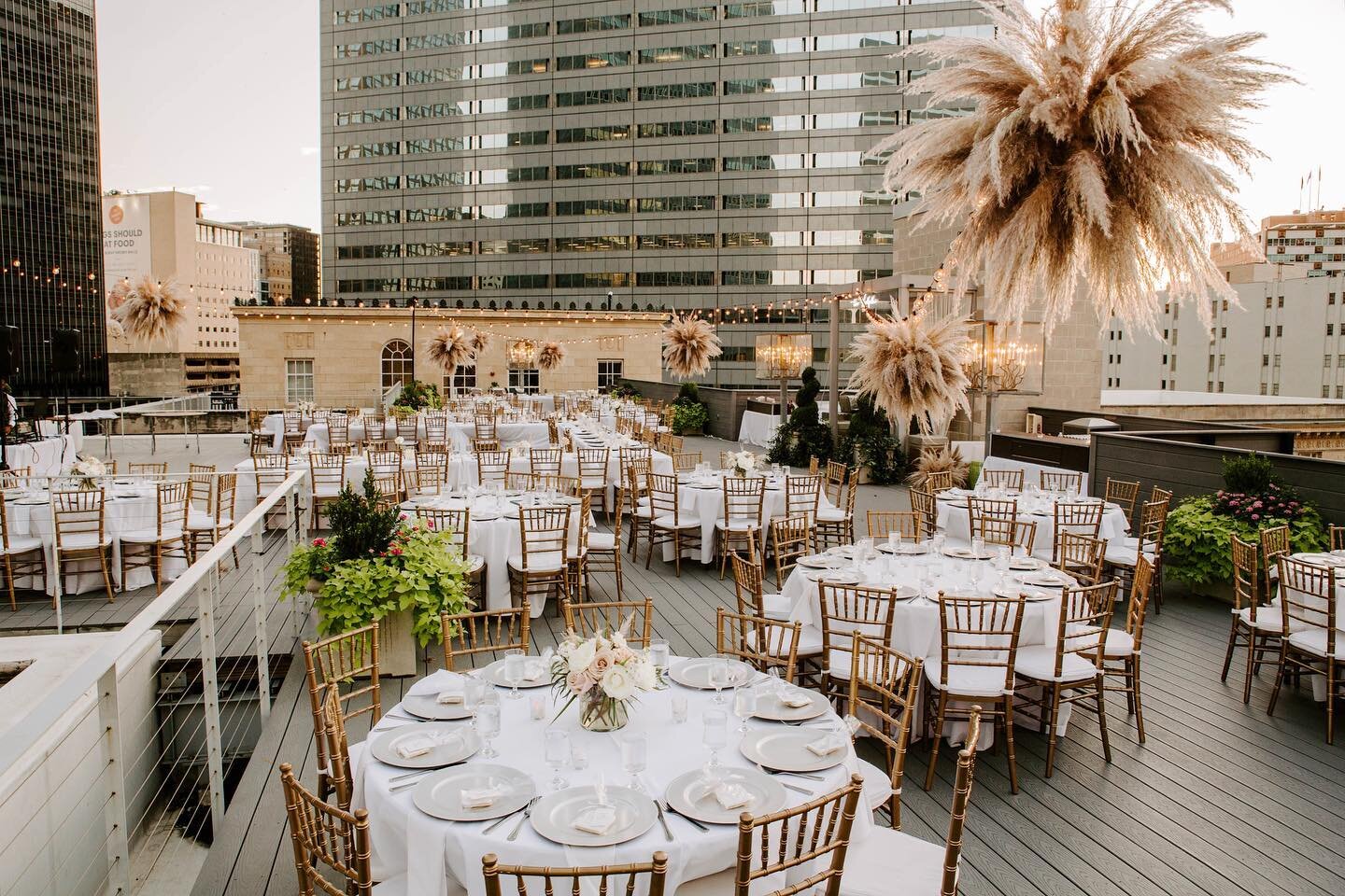 nothing beats a rooftop reception 😍