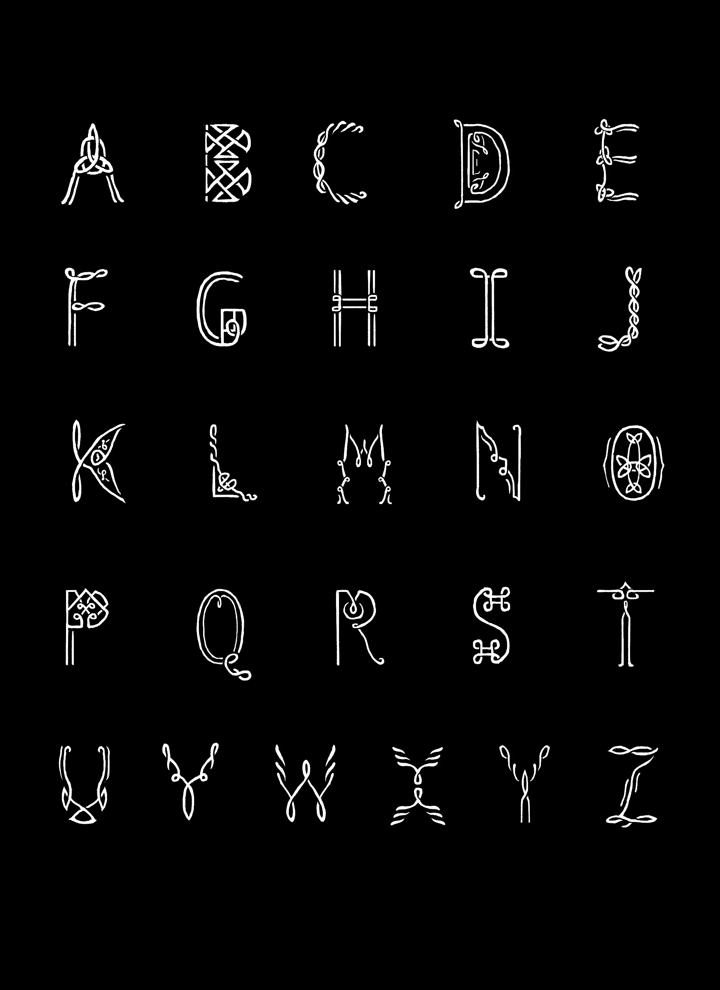 Celtic Knot Alphabet