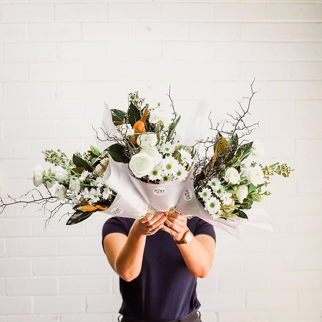 Posy Alert for 26th September | Thursday's posy features banksia, ranunculus, daisy, tulip, wax flower, crokia and little gem.⠀
⠀
You can order a single posy for $37, a double posy for $70 or a triple posy for $105, including delivery, and we'll deli