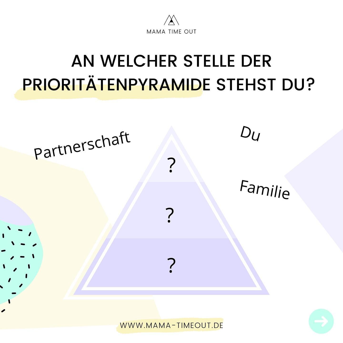 Die Priorit&auml;tenpyramide ist eine simple und effektive Methodik um deine Familienkonstellation mal unter die Lupe zu nehmen. Definierst du dich &uuml;ber deine Kinder? &Uuml;ber deinen Partner?

An welche Stelle stellst du Dich?

Von oben nach un