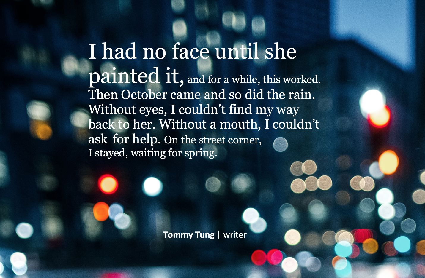 then october came
