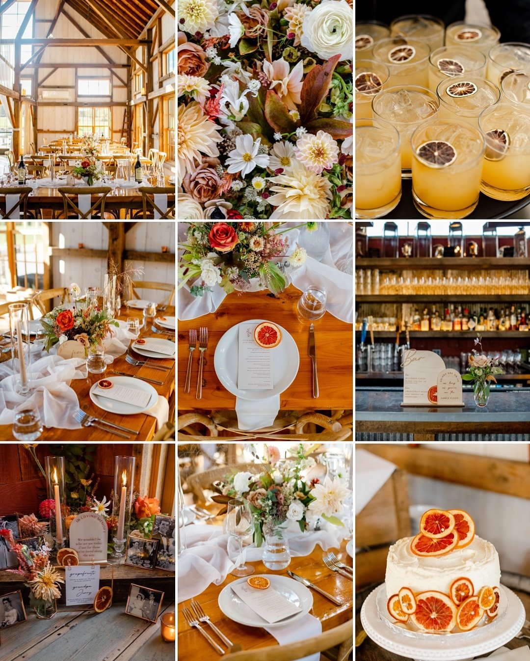 An orange was given everyday as a little love gesture, so it was only right that oranges were incorporated into all the decor❤️