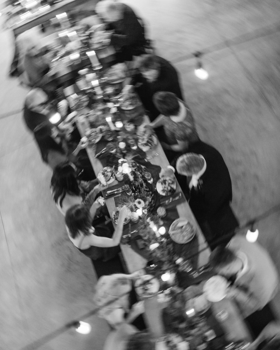 Best way I can show a picture the hum of a beautiful meal, with laughter, love and the clicking of glasses