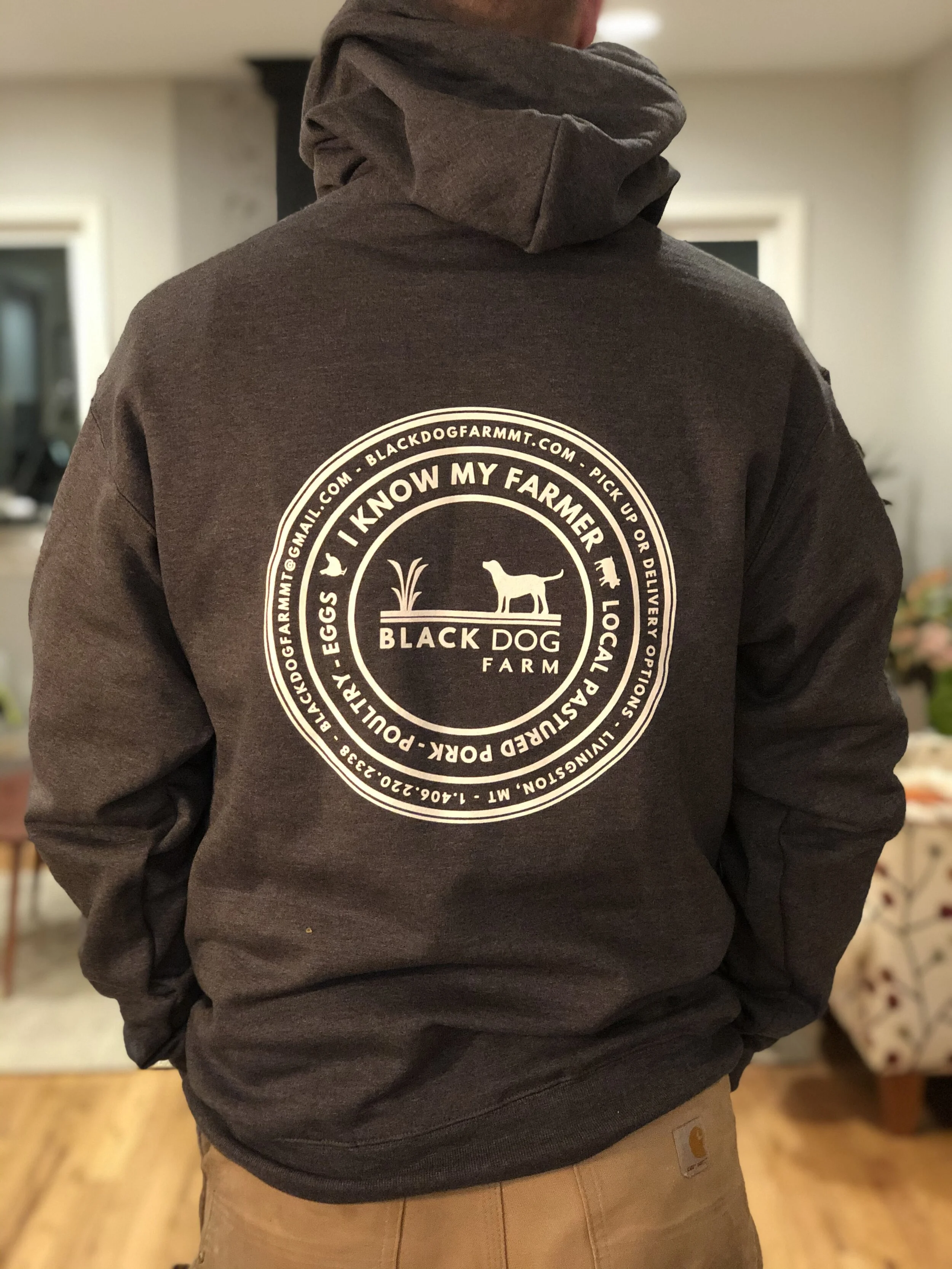 black heather hoodie