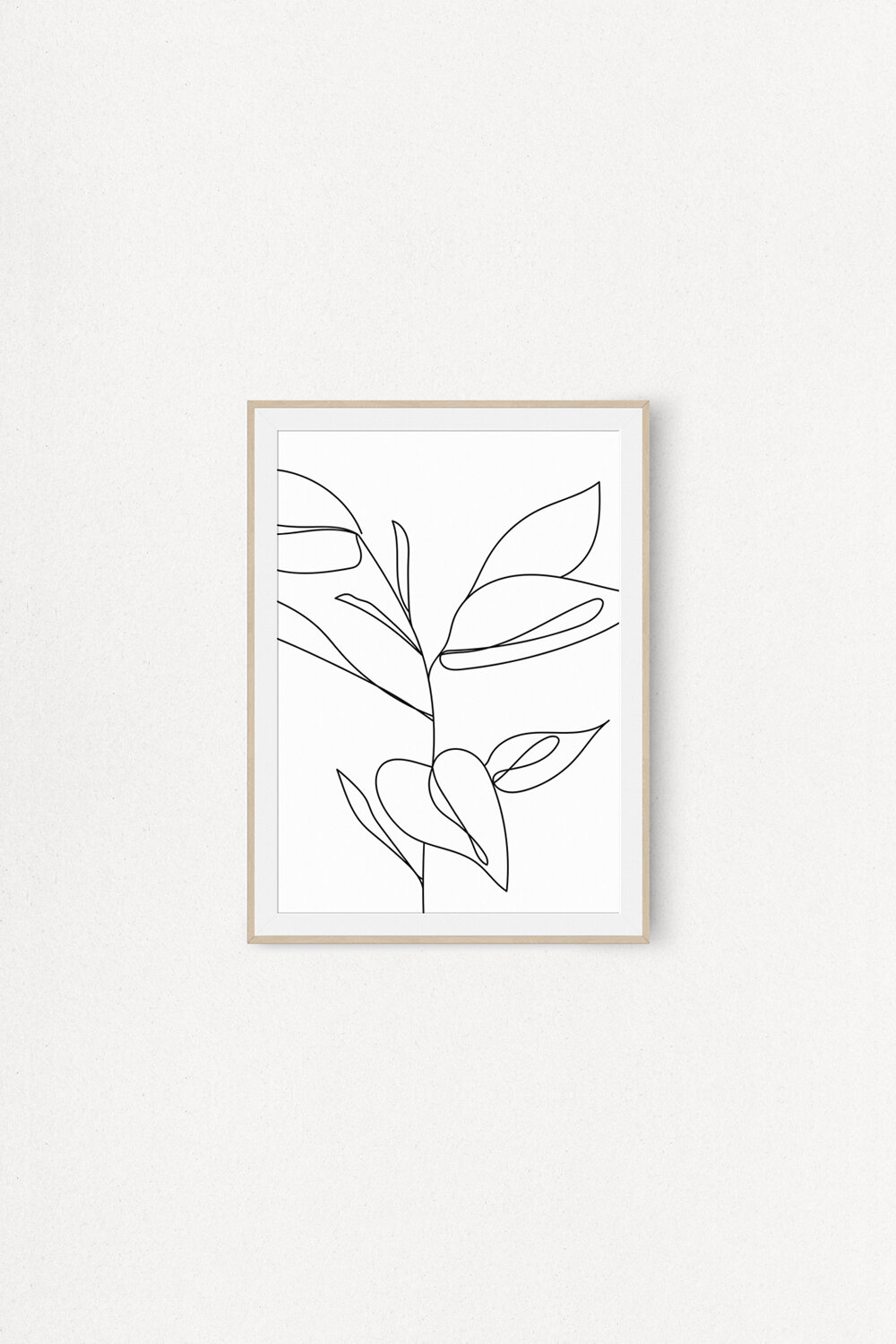 leaf wall art botanical print set minimalist wall art black and white prints simple prints set of 6 printable wall art