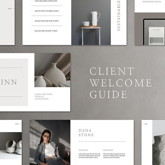 Quinn Keynote Presentation - Client Welcome Guide, 40 unique slides, from $15,- Visit my website to explore the entire Keynote presentations.

#graphicdesign #design #illustration #proposal #graphicdesign #whitespacespring #womanofillustration #femal