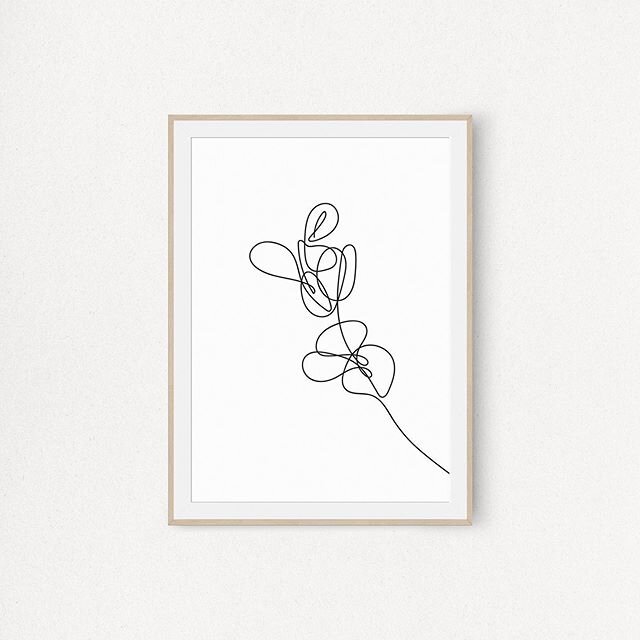 Printable wall art:
Minimalist one line eucalyptus branch. 
Instant download.

Printable wall art designs are perfect for customizing your home or office &ndash; easy, fast, and affordable but with a fabulous effect. Prices start from $7.00.

Print a