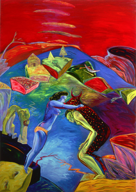 Shaking Still II, 96" × 72", oil on canvas, 1985